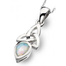 CELTIC TRINITY KNOT  PENDANT OPALITE